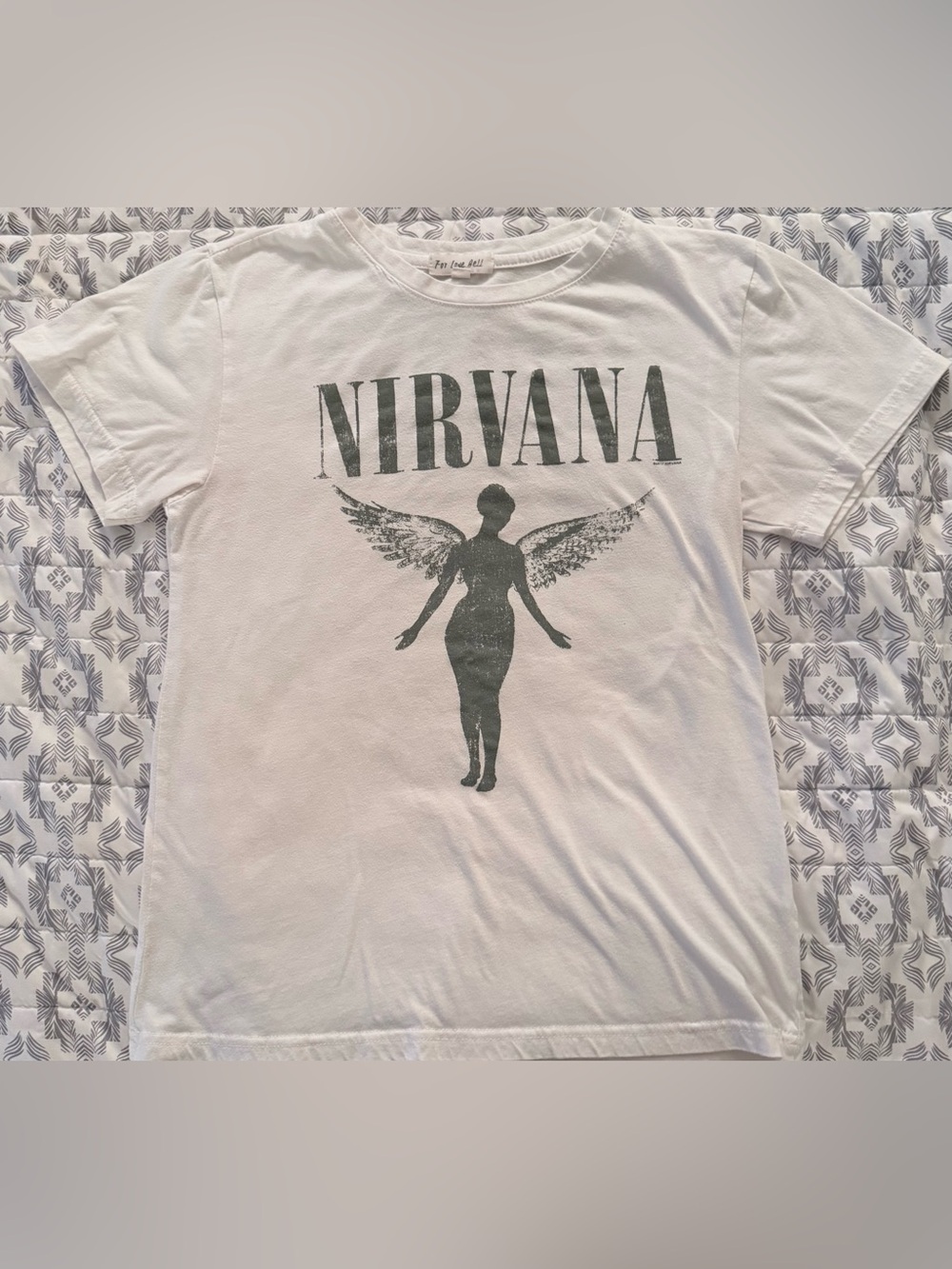 1993 NIRVANA Tour with Angel Silhouette Graphic